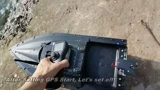 Static Experience for Cresea Products V16-12V Speed Adjustable Fishing Bait Boat with GPS