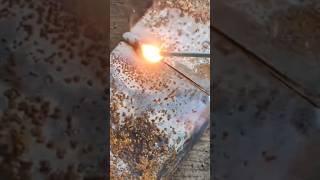 Welding technique for joints on thin square tubes #welding #stickwelding #weldjoints #tigweld #diy
