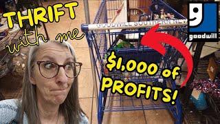 I FOUND OVER $1,000 of Profitable Items at Goodwill - Thrift With Me in Las Vegas