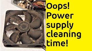 How to clean computer power supply unit