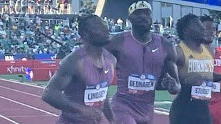 Men’s 200m Semifinal Heat 2, 2024 U.S. Olympic Trials, Kenny Bednarek, Courtney Lindsey, J. Curry