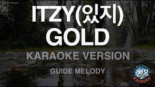 [짱가라오케/노래방] ITZY(있지)-GOLD (Melody) [ZZang KARAOKE]