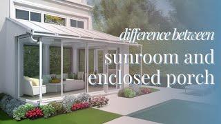 Difference Between Sunroom and Enclosed Porch | Hommie Factory Direct Sunrooms