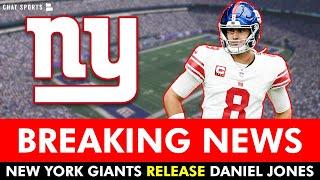  NEW YORK GIANTS RELEASE DANIEL JONES 