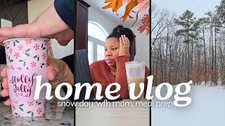 Snow Day + Shoveling & Lowe's Run,  Meal Prepping Proteins, WFH Mom Life | HOME VLOG