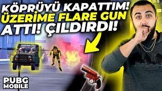 DÜNYANIN EN İYİ KÖPRÜ PUSUSU!! ÜZERİME FLARE GUN ATTI ÇILDIRMIŞLAR!! | PUBG Mobile