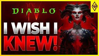 DON'T make the same MISTAKES! 5 THINGS I wish I knew SOONER about the Diablo 4 Beta