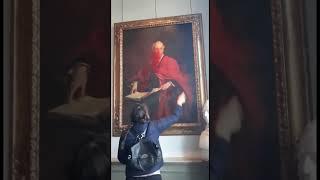 Girl destroyed a historic painting of 'Lord' Balfour Trinity College, University of Cambridge #viral