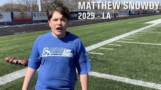 Rubio Long Snapping, Matthew Snowdy, March 2, 2025