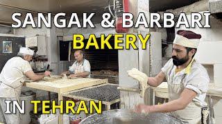 Baking Bread | Baking Iranian Sangak and Barbari Bread by a 30-Year Experienced Artisan