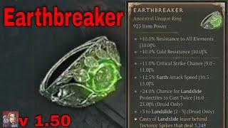 Diablo IV Unique Items - Earthbreaker (Druid Ring)[v1.5.0]