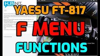 YAESU FT-817 F Menu Functions