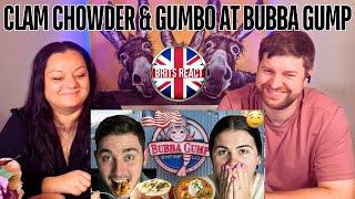 BRITS REACT | Brits try CLAM CHOWDER & GUMBO for the first time! | BLIND REACTION