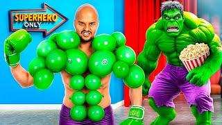 Fake Superheroes vs Real Superheroes! Sneaking Into the Movies Challenge!