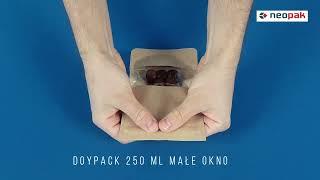 DOYPACK ECO KRAFT - MAŁE OKNO - 250ML