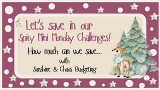 Cash Stuffing & Saving with Mini Monday Challenges Spicy!