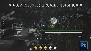 Clean Minimal Header Template w/ RubyGraphics (FREE PSD)