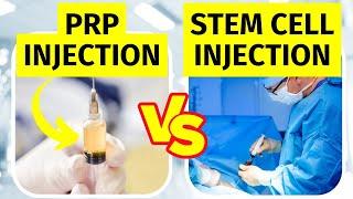 PRP Injection vs Stem Cell Therapy for Knee Arthritis