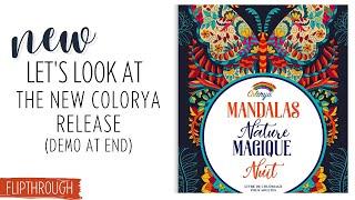 NEW from Colorya | Mandala Magical Nature Night Adult Coloring Book