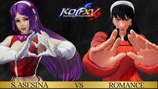 KOFXV Shermie Asesina (Shermie/Leona/Athena)  Vs Romance (Chizuru,Elisabeth/Isla) #kofxv