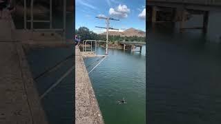 Bonnie doon Australia Day bridge jump front flip and back flip 2022