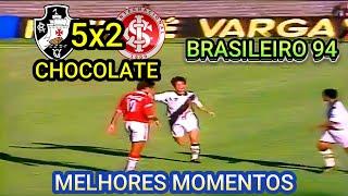 Vasco 5 x 2 Internacional melhores momentos Brasileirão 94