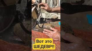 Шедевр внутри драконьего камня #минералы #камнемания #золото #gold #самоцветы #септария #конкреция