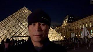 The Louvre After Dark #travelvlog #louvremuseum #museum #stunning #paris #louvre #eiffeltowerview