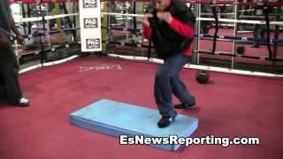 Mikey Garcia Unique Boxing Workout With Trainer Hudson