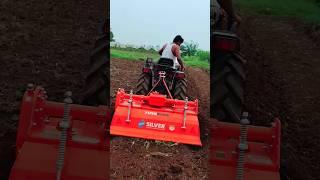 #shorts Swaraj Target 30 HP Tractor With Silver Rotavator #youtubeshorts