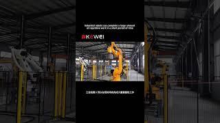 Industrial robots can complete a large amount of repetitive work in a short period of time #factory