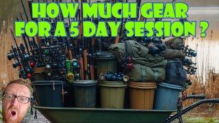 HOW MUCH GEAR DOES A CARP FISHERMAN NEED? @sifishes #carpfishing