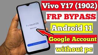 ViVO Y17 (1902) FRP BYPASS android 11 /Google Account Bypass Android 11 latest security (Without PC)