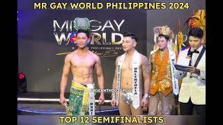 Mr. Gay World Philippines 2024 Top 12 Semifinalists