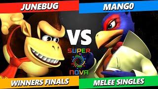 Supernova 2024 WINNERS FINALS - Junebug (Donkey Kong) Vs. Mango (Falco) Smash Melee Tournament