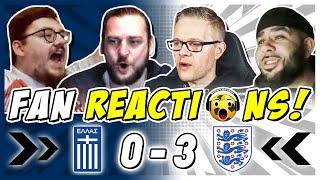 ENGLAND FANS REACTION TO GREECE 0-3 ENGLAND | UEFA NATIONS LEAGUE FAN REACTIONS