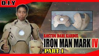 Membuat kostum iron man dari kardus || Part 1