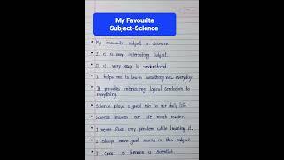 10 Lines On My Favorite Subject/ My Favourite Subject Science/ Essay On My Favorite Subject Science