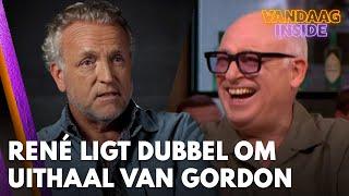 René ligt dubbel om uithaal van Gordon aan zijn adres: 'Laat dat begin nog even zien!'