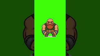 Viking Character Walk Cycle & Action – Green Screen for Animators #greenscreen #animation