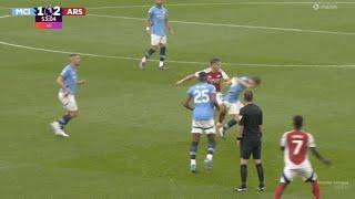 Leandro Trossard Red Card, Manchester City vs Arsenal (1-2) All Goals and Highlights