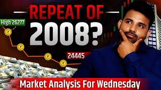 Nifty Prediction for Wednesday | 23 October 2024 | Stock Market Crash Coming? | Bank Nifty Tomorrow