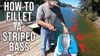 How to fillet a striped bass (Smith Mountain Lake)