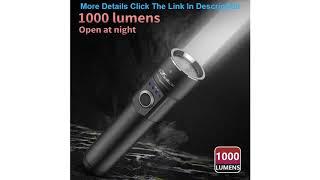 Review Foxhawk USB Rechargeable Flashlight  1000 Lumens Powerful 18650 Flashlight  Cree LED  Power