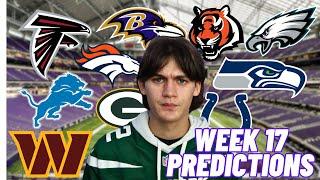 NFL WEEK 17 PREDICTIONS!