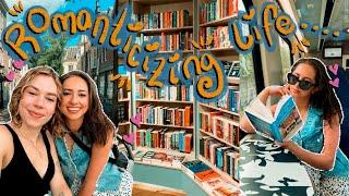 A Cozy Reading Vlog Romanticizing LifeBook Shopping, Cozy Cafes, Best Friends, & Fairytales