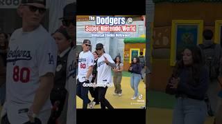 The Dodgers at Universal Studios Hollywood #shorts  #mariokart