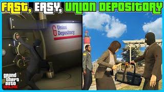 Fast, Easy, SOLO UNION DEPOSITORY HEIST Guide GTA 5 Online