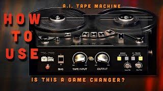 Tone Empire – TM 700 – A.I. Tape Machine – How To Use - Walkthrough (no voice)