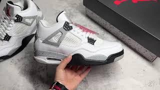 Jordan retro 4 Reps white cement